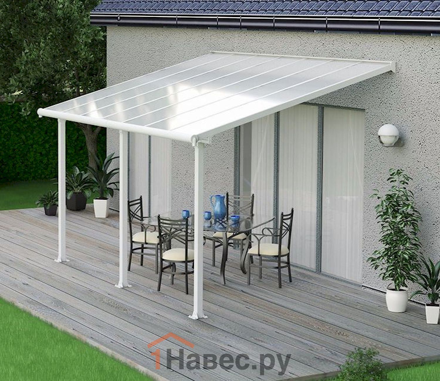 Навес из поликарбоната