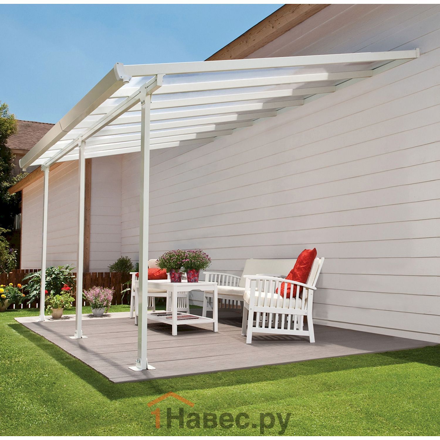 Навес из поликарбоната